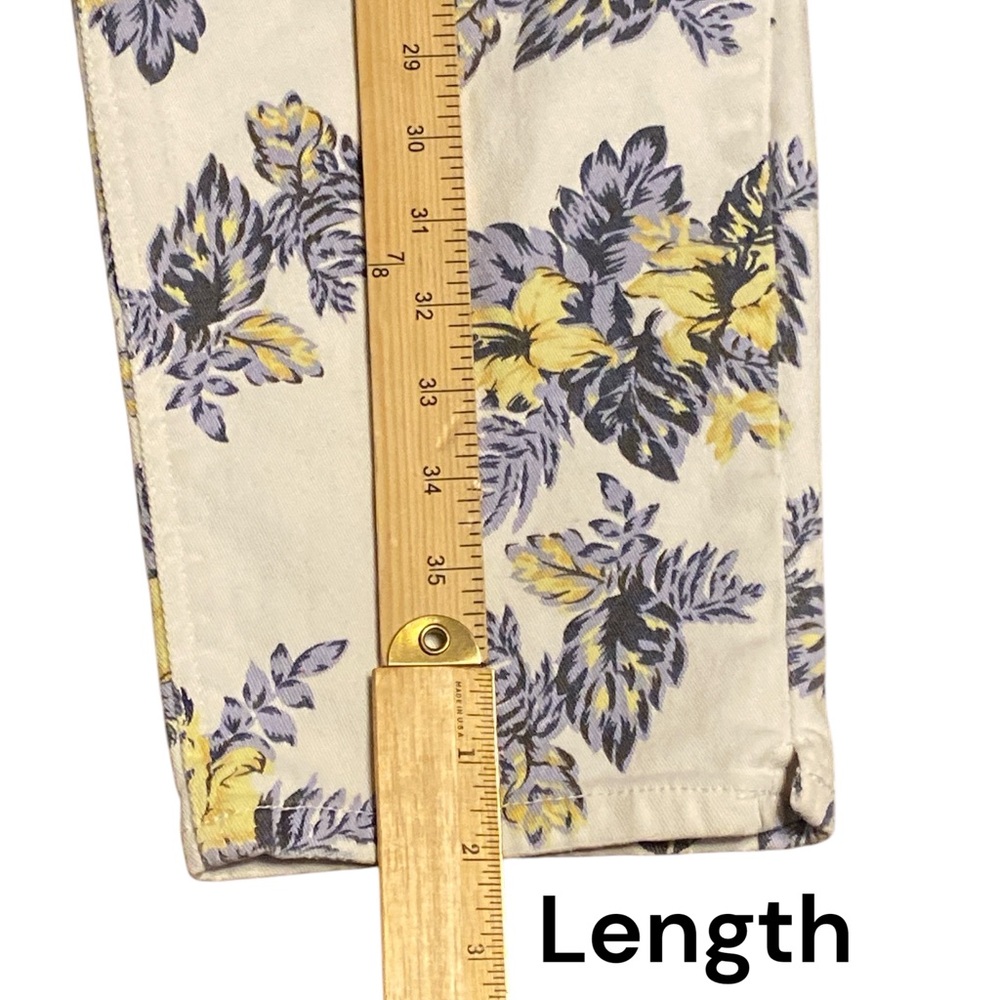 Roz & Ali Cream and Yellow Botanical Jeans - Picture 7 of 7
